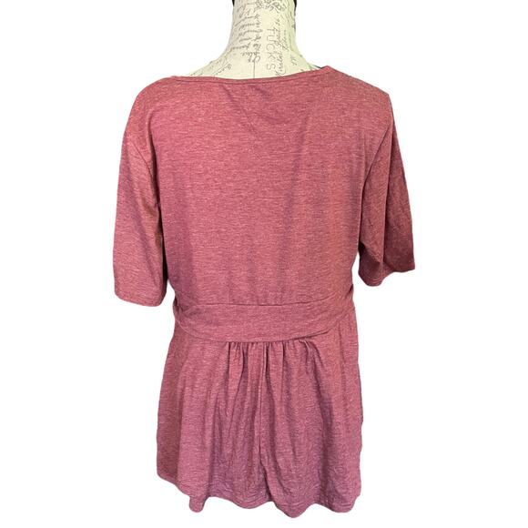 Bloomchic Dusty Rose Pink Baby Doll Shirt Size 14/16 NWOT - Picture 2 of 4